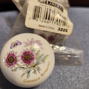 4 Brand New Liberty Hardware Vintage Drawer Knobs with screw, butterfly & flower